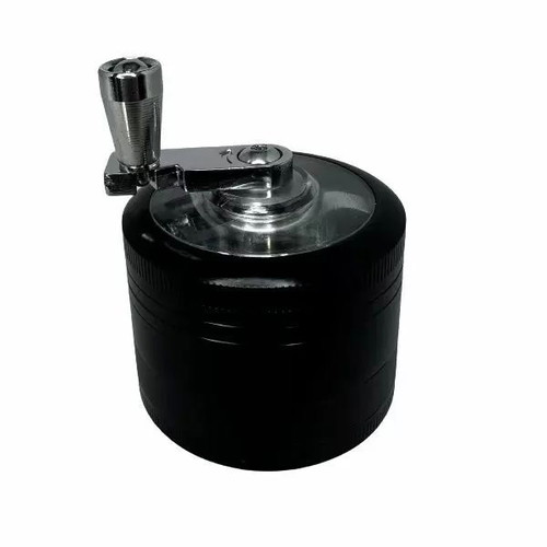 Metal grinder with mill 50mm diameter 3 chambers black new