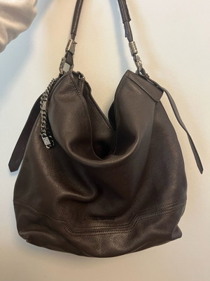 Δερμάτινη τσάντα ώμου Burberry σαν καινούργιο, καφέ