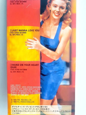 Kylie Minogue Hand On Your Heart 3" Mini CD Single used, pop