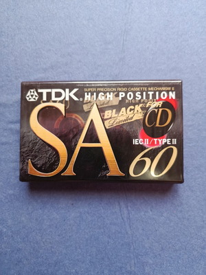 Κασέτα ήχου TDK SA 60 Black Limited καινούργια