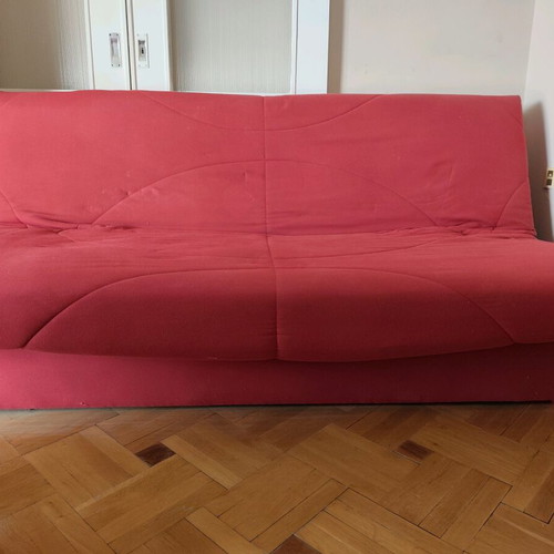 Double sofa bed with storage space like new