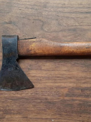 Vintage Hand Hatchet 600gr with Wooden Handle used