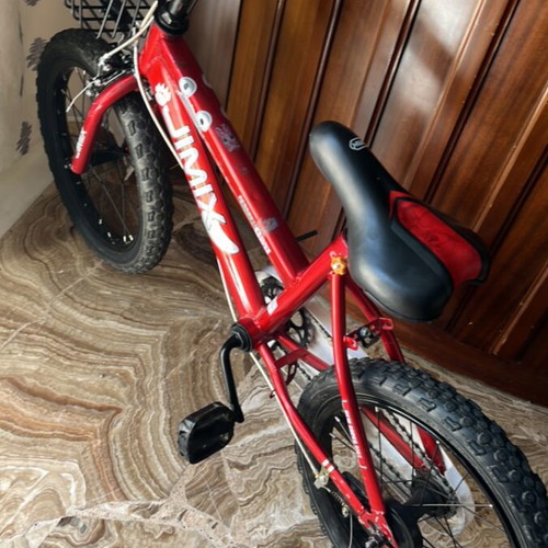 Jimix 16" children's bike used, red, needs repair