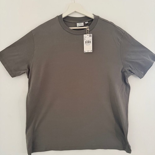 T-shirt 100% βαμβάκι regular fit γκρι μέγεθος XL καινούργιο