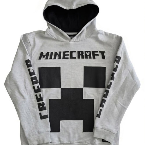 Minecraft hoodie size 12 used, grey