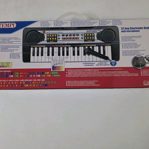 Πιανάκι Bontempi ηλεκτρονικό keyboard με 37 πλήκτρα και μικρόφωνο καινούργιο