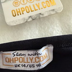 Oh Polly Diamante two-piece set UK14 XL like new, black and silver