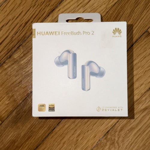 Huawei FreeBuds Pro 2 wireless earbuds used, Silver Blue