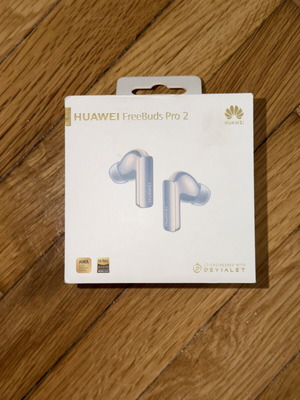 Huawei FreeBuds Pro 2 wireless earbuds used, Silver Blue