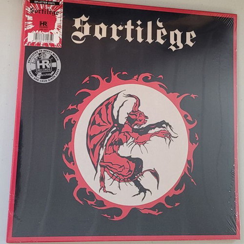 Sortilege vinyl LP like new, 2023 reissue, magenta/white splatter