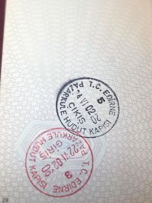 Vintage Greek Passport European Community with Turkey Stamps 2002 like new