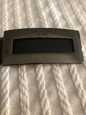 Dolce & Gabbana γυναικεία vintage ζώνη αυθεντική δερμάτινη 85cm μαύρη