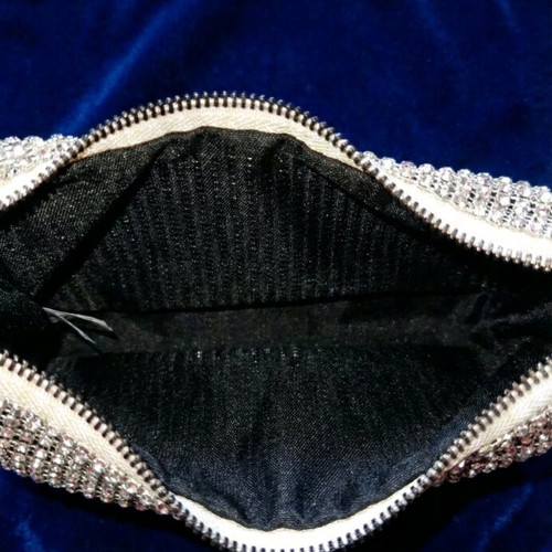 Silver Bag with Rhinestones