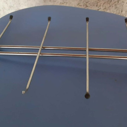 Double accessory hanging fixture 40 cm used for slat panel