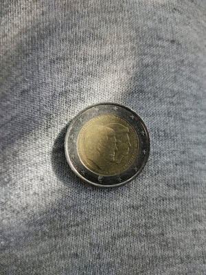 2 Euro Coin Netherlands used, Double Portrait 2014