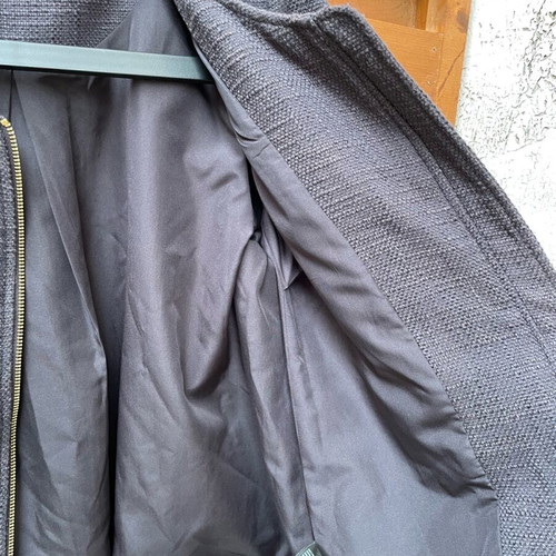 H&M Jacket No40 Dark Gray With Gold Zippers Like New