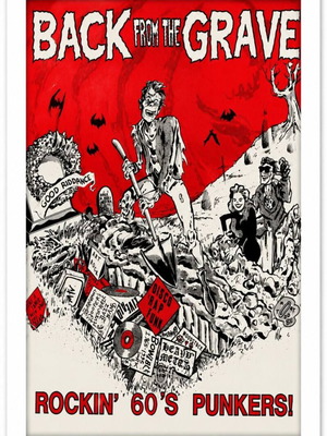 Back From The Grave poster 32×23cm with frame