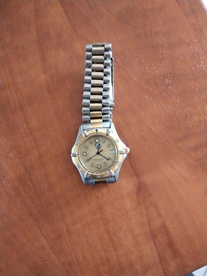 Tag Heuer men's watch used, gold and silver