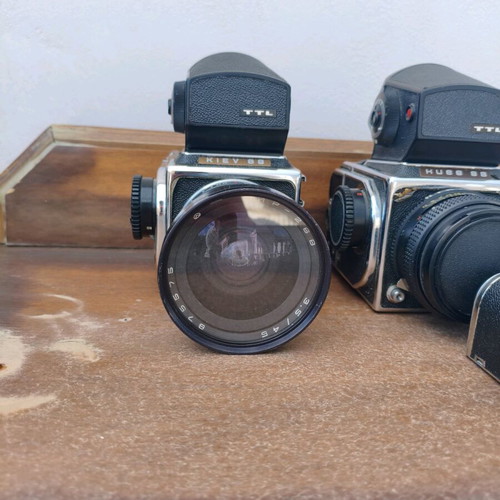 Kiev 88 SLR cameras used, set of 3 bodies with 150 mm lens