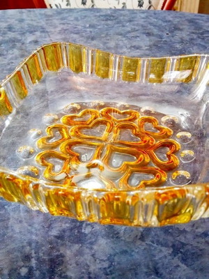 Crystal decorative dish