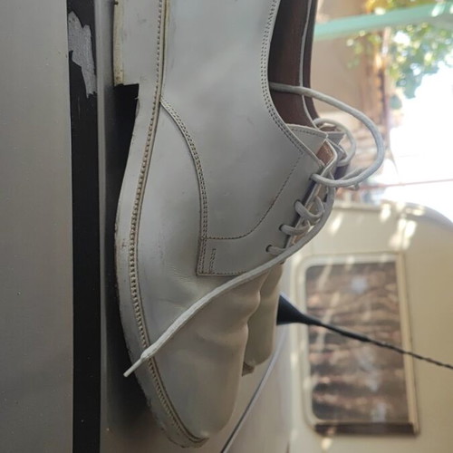 Army shoes size 44 white all leather used