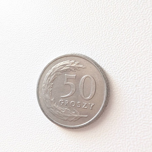 50 Groszy Polish Coin 1990 used