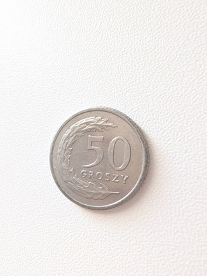 50 Groszy Polish Coin 1990 used