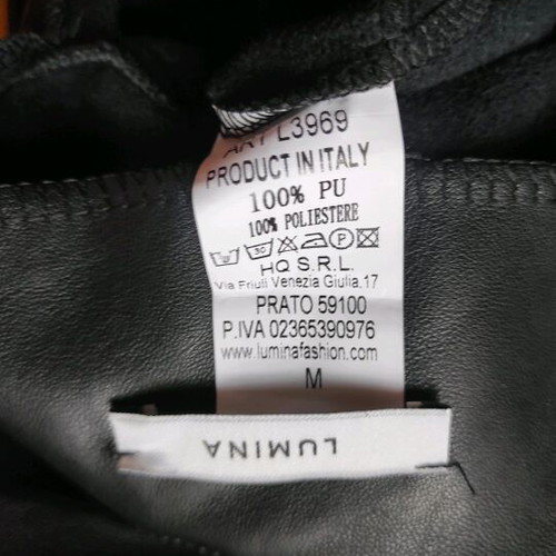 Black leather skirt like new, size M