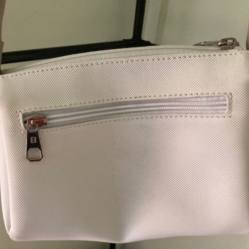 Hexagona Paris crossbody bag, off-white and beige