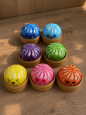 Squishy dumplings αφρώδες παιχνίδι τυχαίο χρώμα 1τμχ καινούργιο