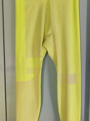 Nike Tech Pack running leggings used, neon yellow, size L