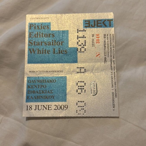 Eject 2009 ticket like new