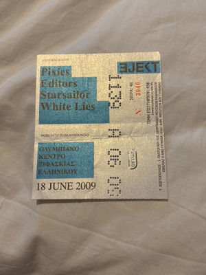 Eject 2009 ticket like new