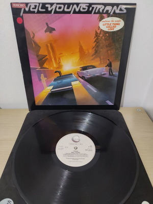 Neil Young Trans vinyl record used, rock