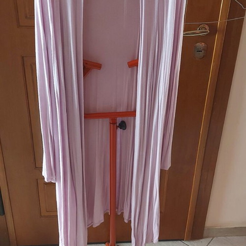 Long pink cardigan like new, one size L/XL, Made in Italy