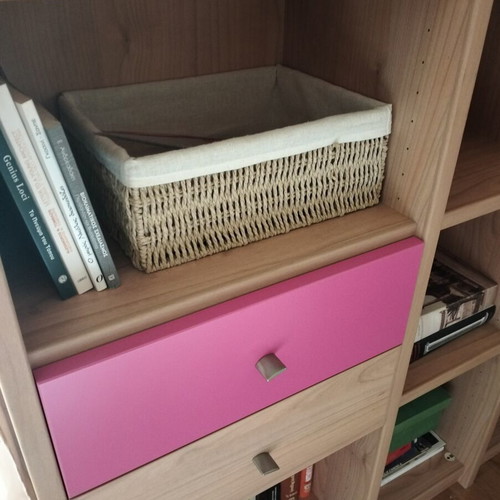 Children's wooden bookshelf and bedside table