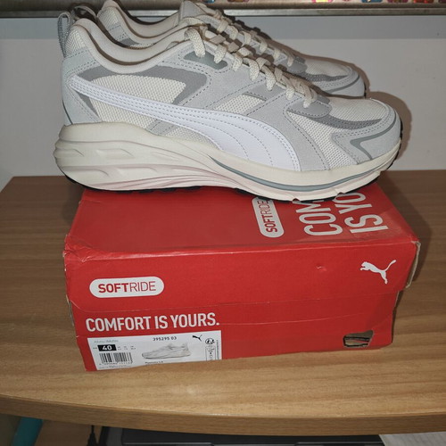 Puma Hypnotic LS sneakers new, white and grey, size 40