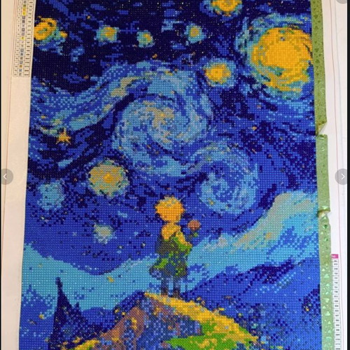 Diamond Painting Little Prince like new, handmade diamond art canvas