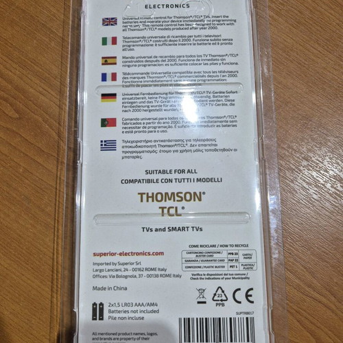 Thompson TCL TV remote control new