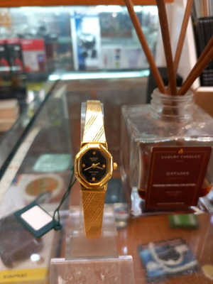Orient women's wristwatch gold-plated bracelet