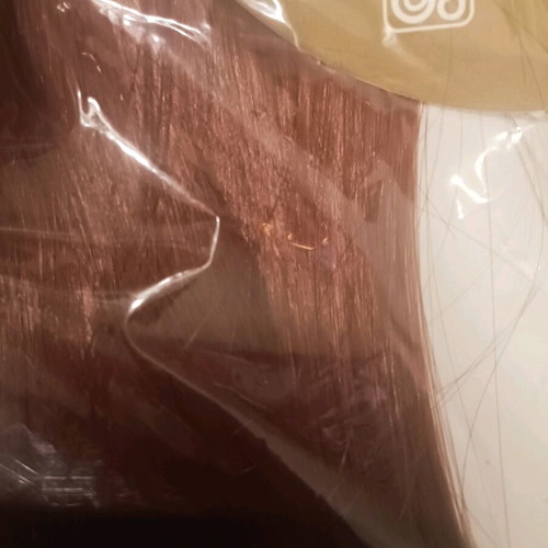 Synthetic hair extensions new red and brown with clips