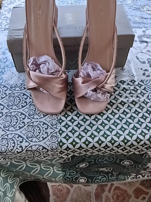Voi & Noi satin sandals size 36, heel height 6cm, new