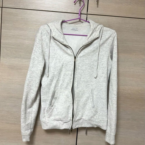 Oysho cotton zip-up hoodie sweater cardigan like new, grey beige