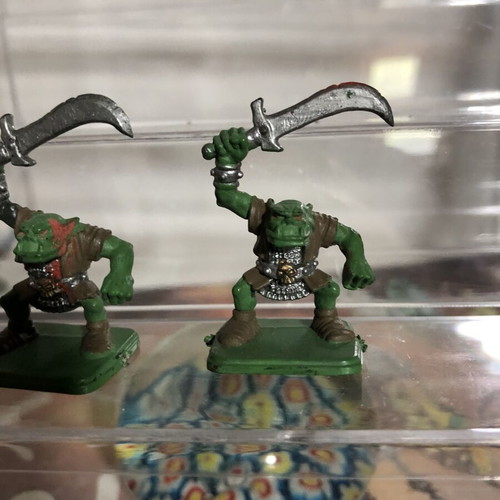 HeroQuest Orcs miniature figures vintage, used set of 3