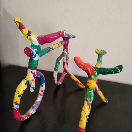 Handmade collectible painted bicycles by Andreas Psarakos new