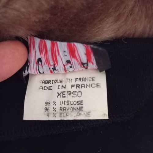 Vintage Morgan de Toi cardigan with fur collar, like new