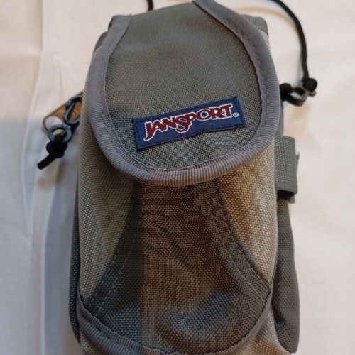 JanSport men's crossbody pouch like new, gray utility bag