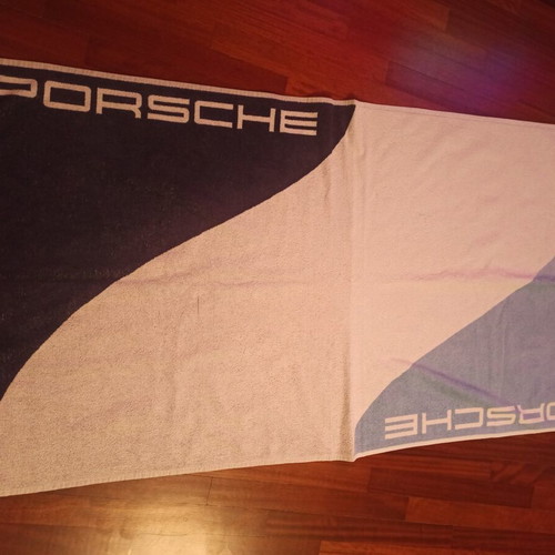 Porsche large beach towel used, very good condition