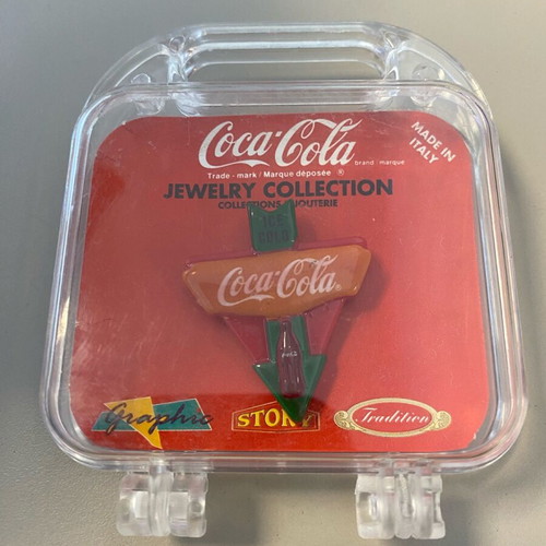 Collectible Coca Cola Jewelry Collection pin new, made in Italy