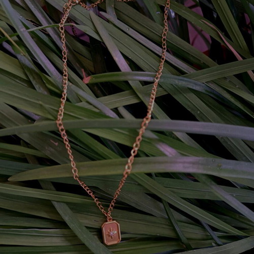 Handmade gold necklace made of stainless steel new